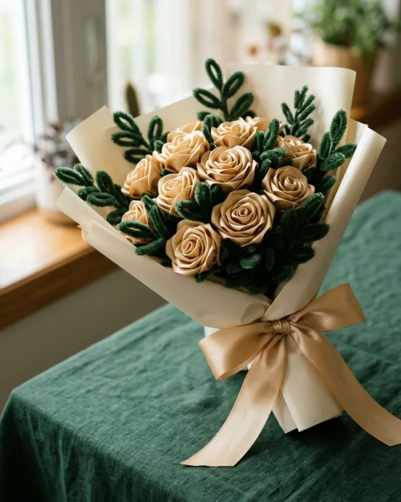 Forest & Gold Bouquet